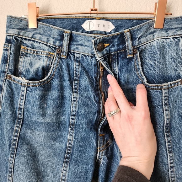 TRE BY NATALIE RATABESI Seamed Straight Leg denim‎ size 26 - Picture 5 of 8